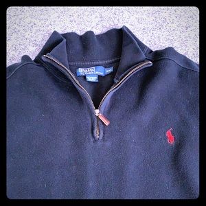 Men’s XXL Black Polo 3/4 zip sweater